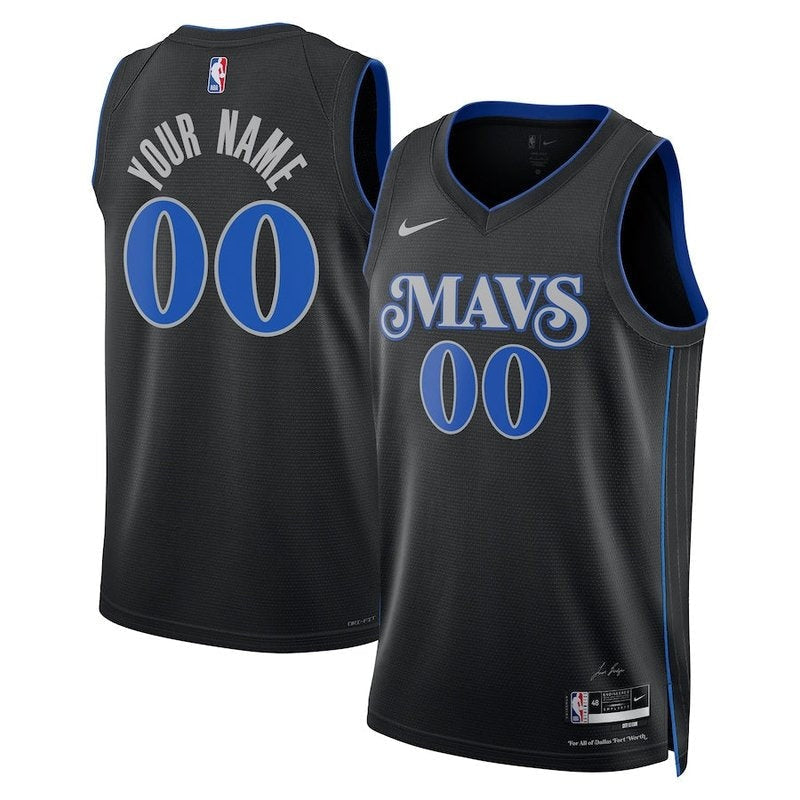 Maglia NBA - Dallas Mavericks - 23/24 - Nero - Edizione Città