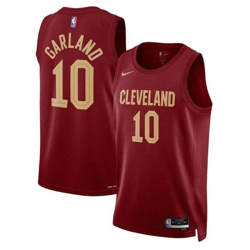 Maglia NBA Darius Garland 10 - Cleveland Cavaliers - 22/23 Bordeaux - Edizione Icona
