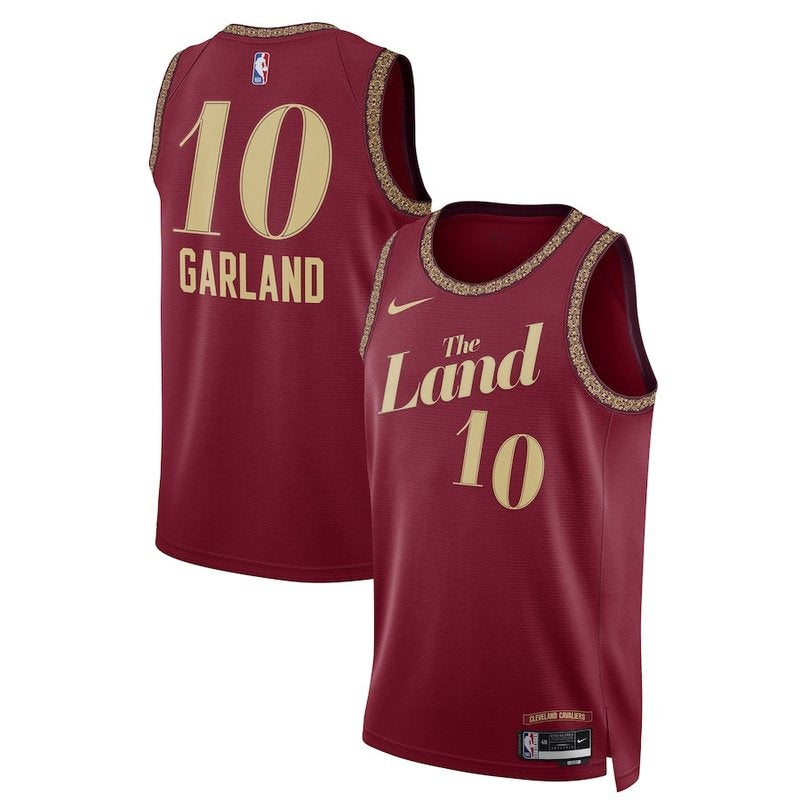 Maglia NBA Darius Garland - Cleveland Cavaliers - 23/24 - Bordeaux - Edizione Città