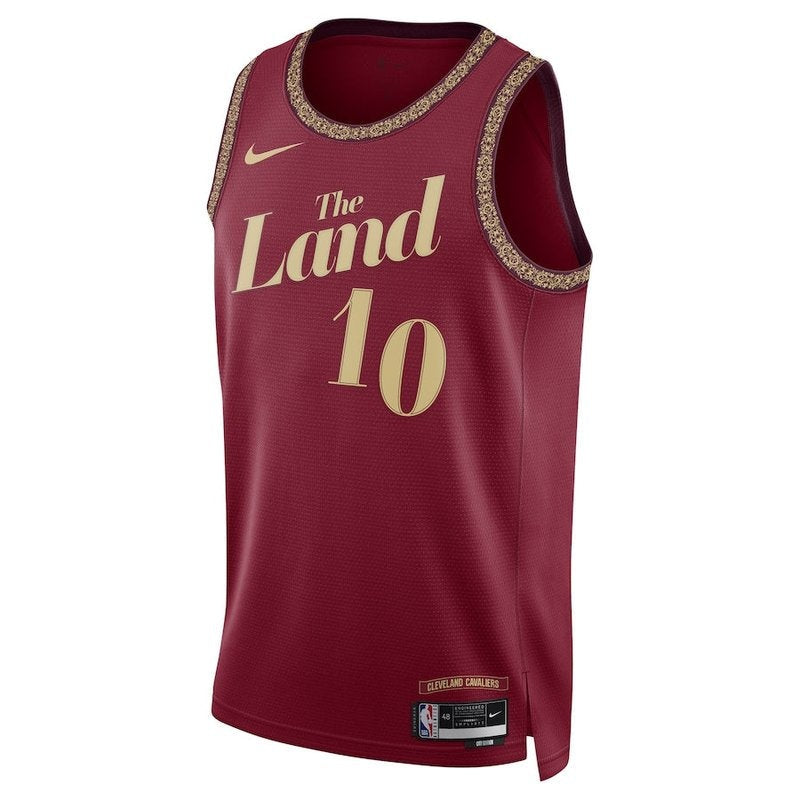 Maglia NBA Darius Garland - Cleveland Cavaliers - 23/24 - Bordeaux - Edizione Città