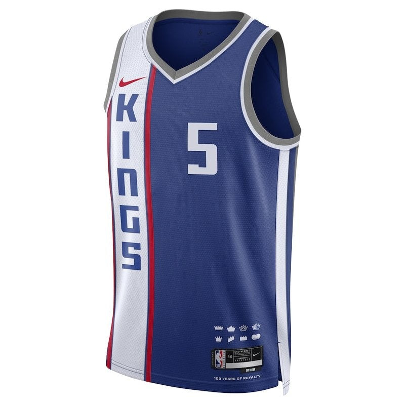Maglia NBA De'Aaron Fox - Sacramento Kings - 23/24 - Blu - Edizione Città