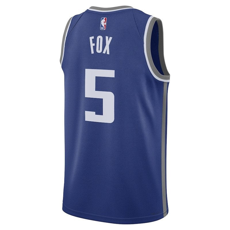 Maglia NBA De'Aaron Fox - Sacramento Kings - 23/24 - Blu - Edizione Città