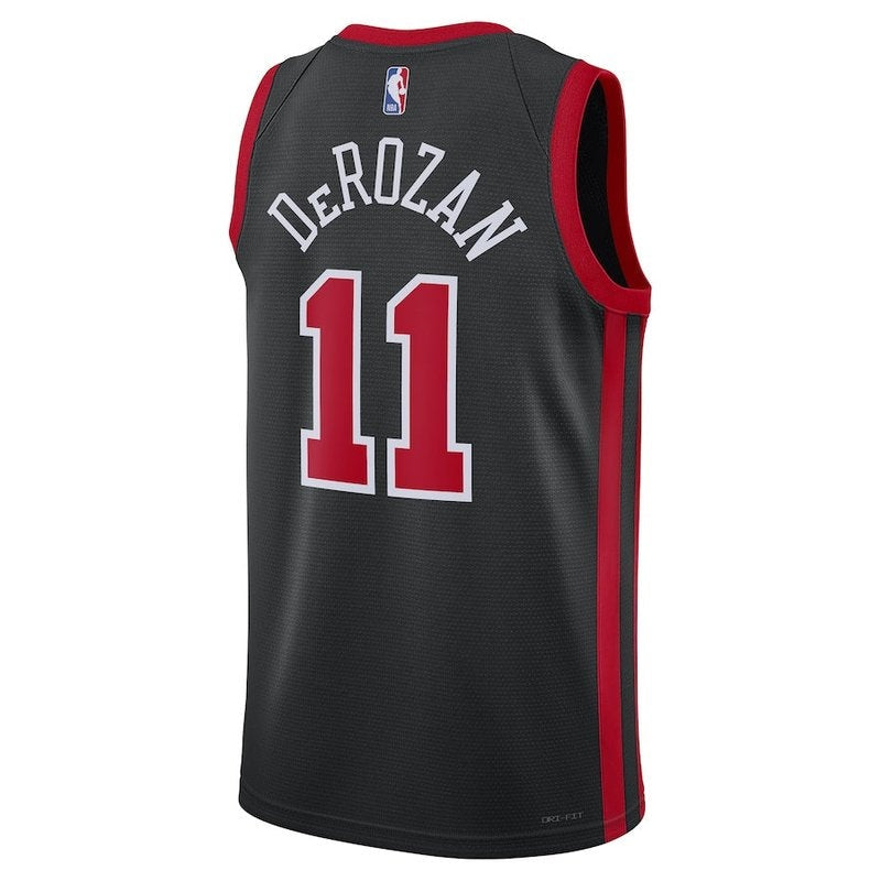 Maglia NBA DeMar DeRozan - Chicago Bulls - 23/24 - Nero - Edizione Città