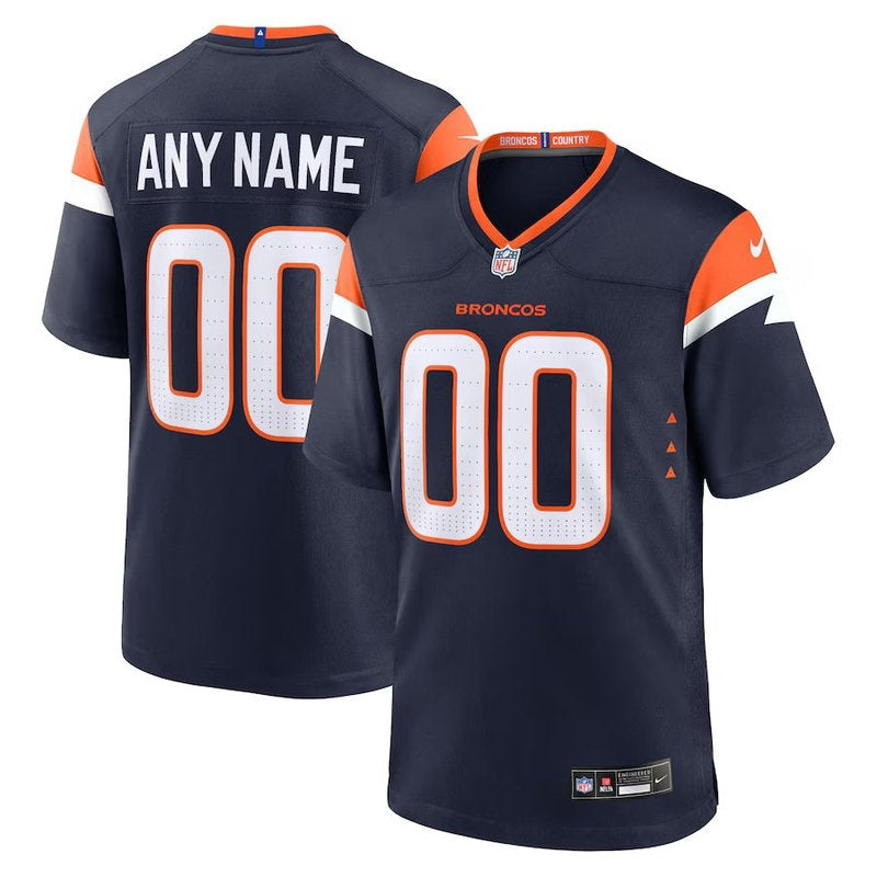 Maglia NFL Denver Broncos - Alternativa - Collezione Mile High - Versione di Gioco - Blu Marino