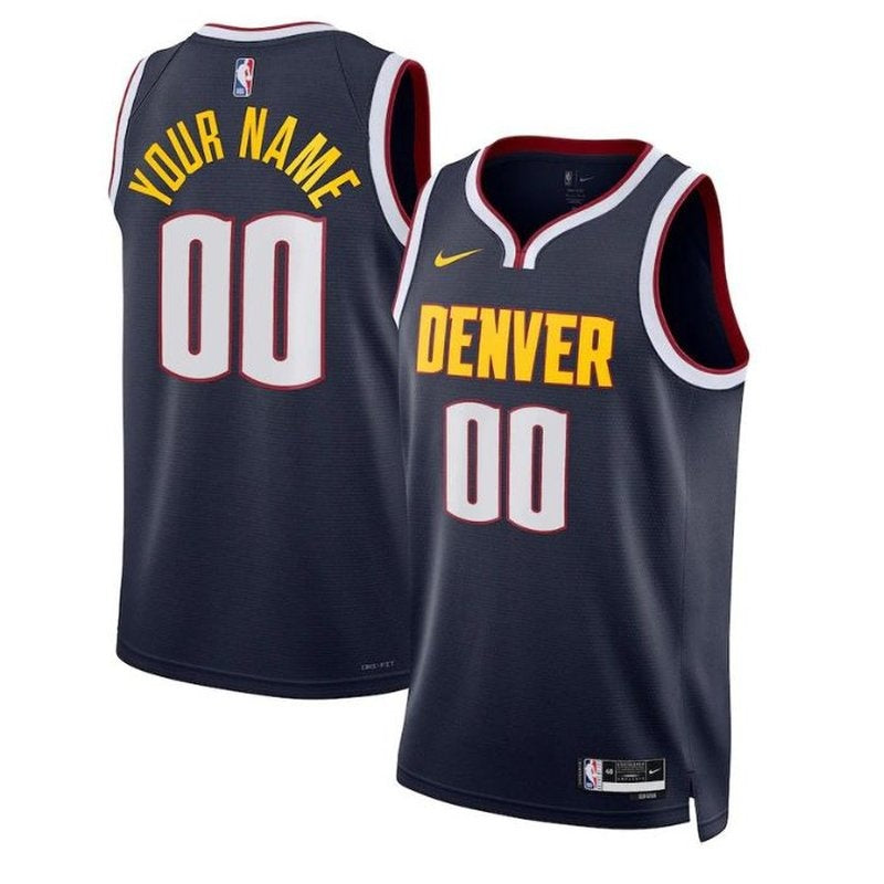 Maglia NBA - Denver Nuggets - 2023 Blu Marino - Edizione Icona
