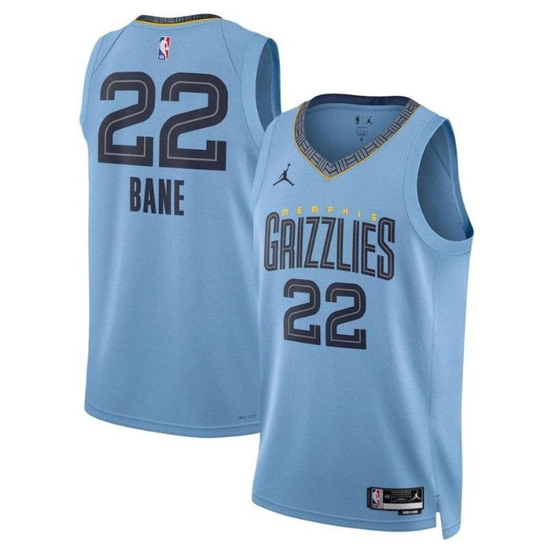 Maglia NBA Desmond Bane - Memphis Grizzlies - 2023 Edizione di Impatto - Blu Chiaro