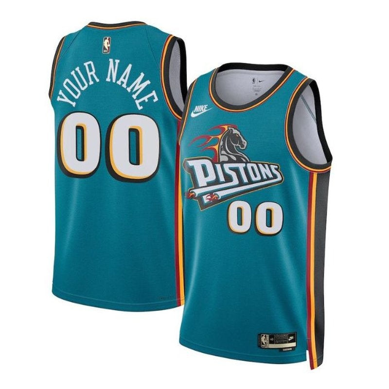 Maglia NBA - Detroit Pistons - 2023 - Edizione Classica - Blu Petrolio