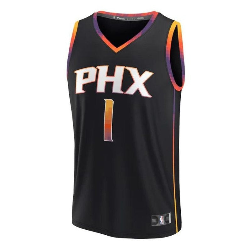 Maglia NBA Devin Booker - Phoenix Suns - 2023 Fast Break Giocatore - Nero - Edizione di Impatto