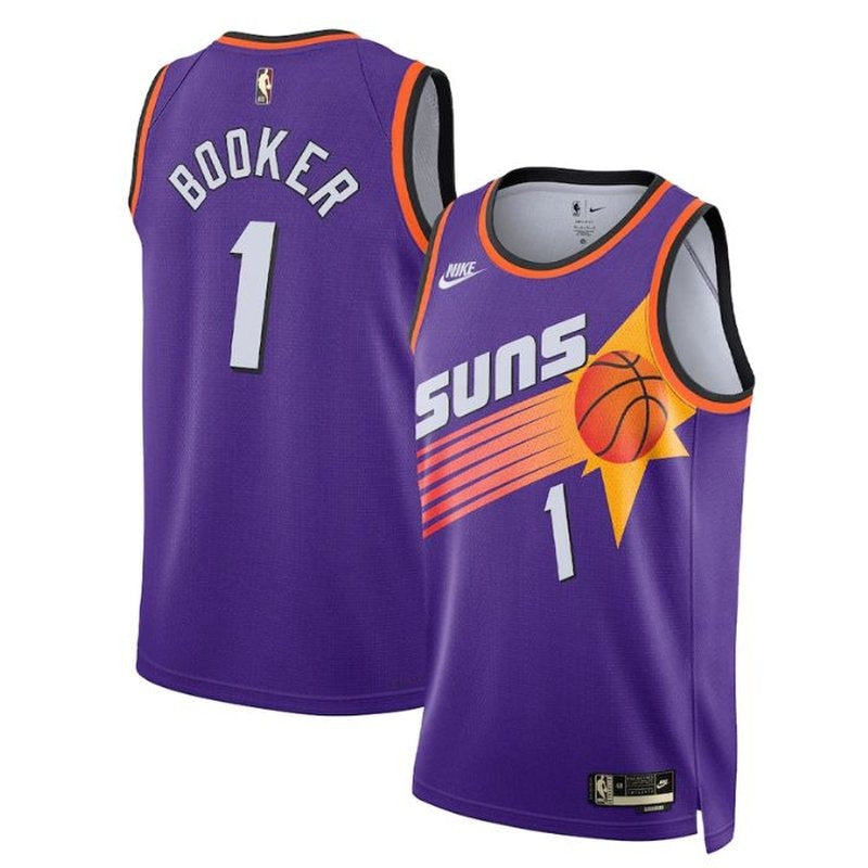 Maglia NBA Devin Booker - Phoenix Suns - 2023 Viola - Edizione Classica