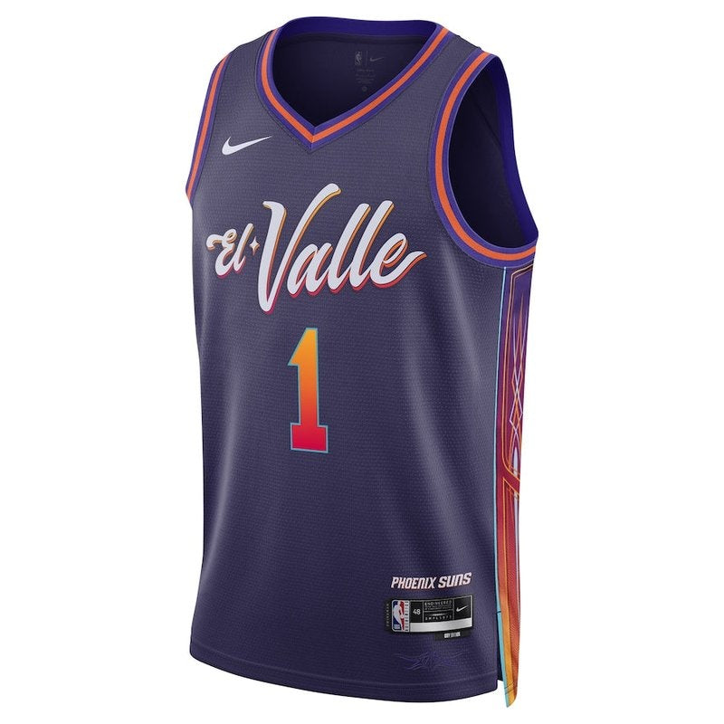 Maglia NBA Devin Booker - Phoenix Suns - 23/24 - Viola - Edizione Città