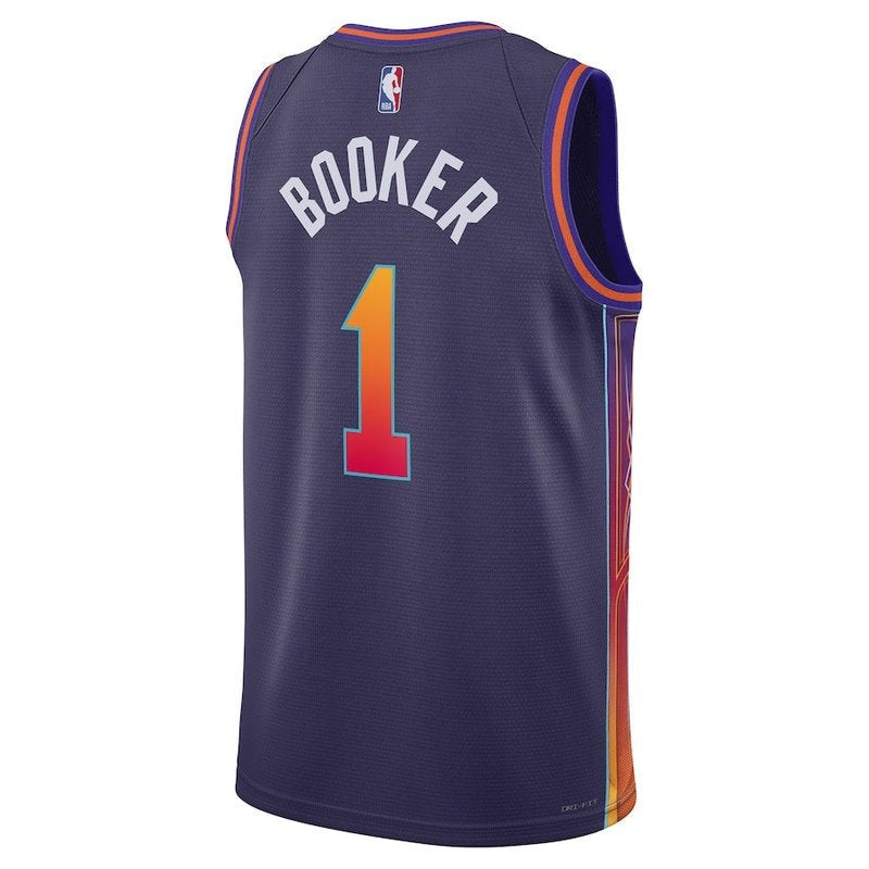 Maglia NBA Devin Booker - Phoenix Suns - 23/24 - Viola - Edizione Città