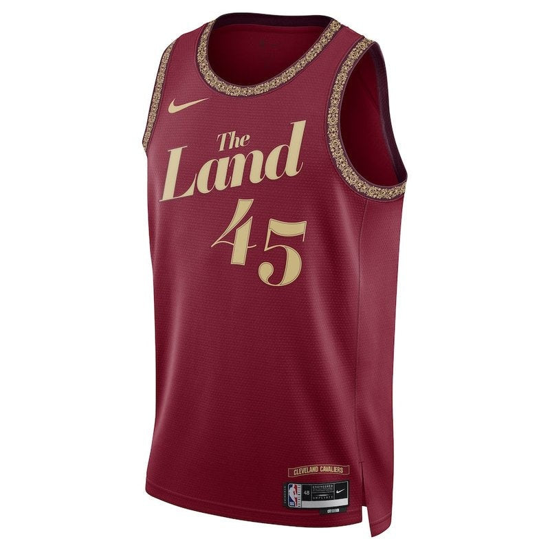 Maglia NBA Donovan Mitchell - Cleveland Cavaliers - 23/24 - Bordeaux - Edizione Città