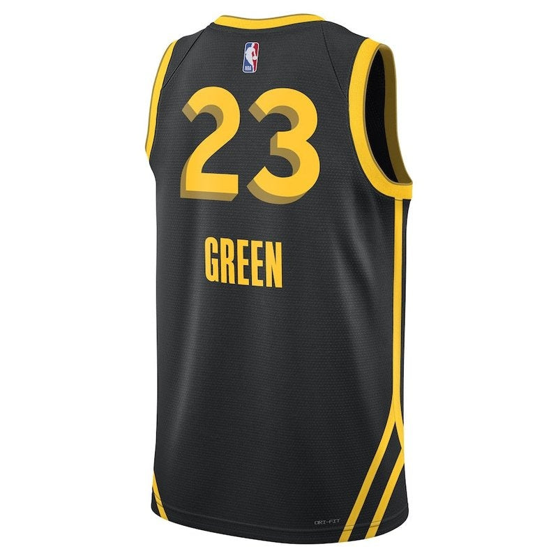Maglia NBA Draymond Green - Golden State Warriors - 23/24 - Nero - Edizione Città