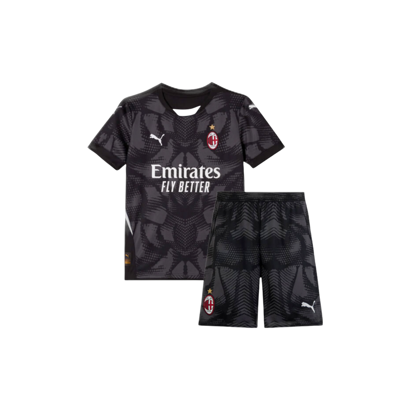 Conjunto Infantil do Milan 2024/25 - Goleiro