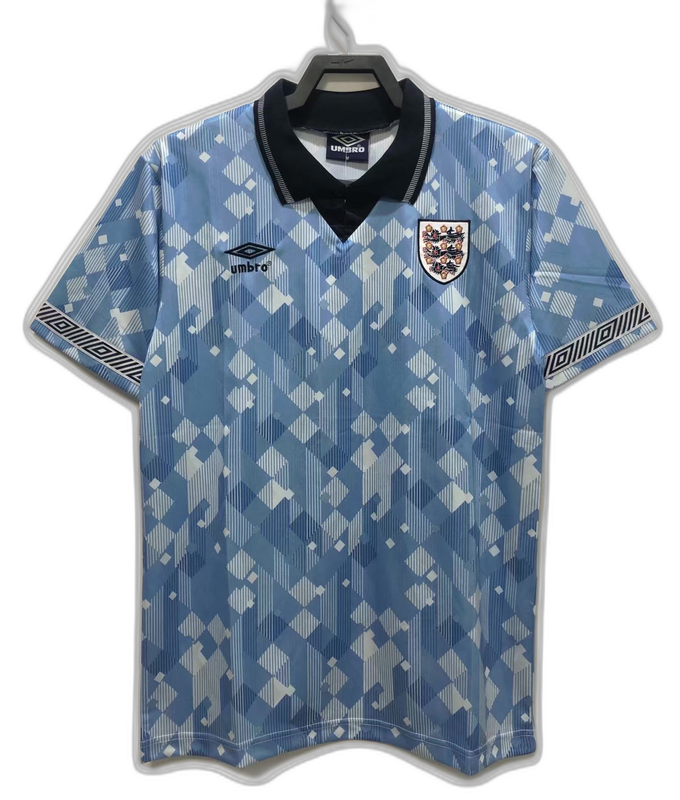 Maglia Inghilterra 1990 Edizione Blu - Versione Retrò