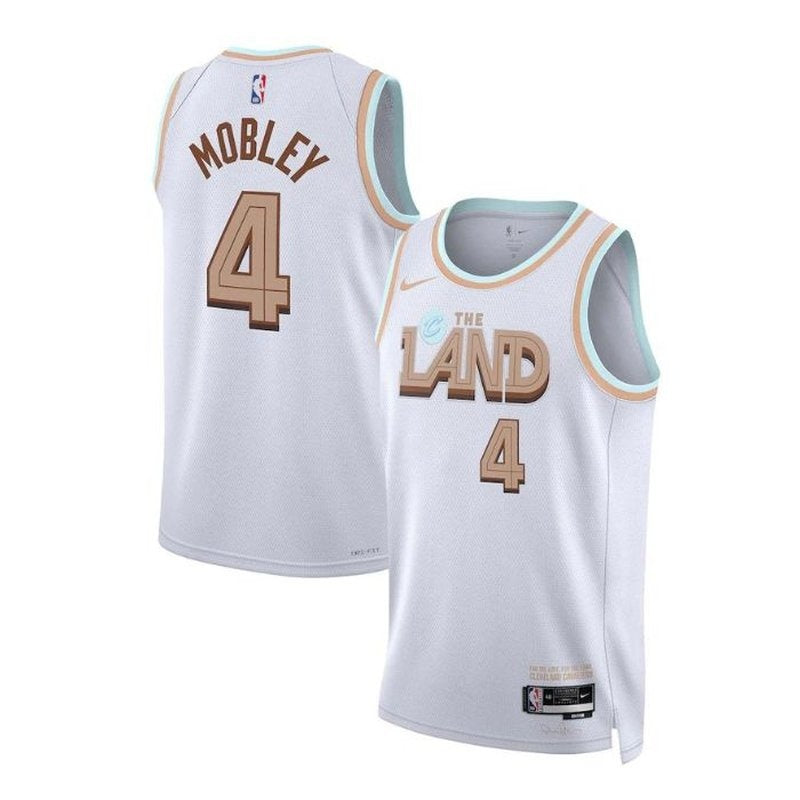 Maglia NBA Evan Mobley - Cleveland Cavaliers - 22/23 - Edizione Città - Bianco