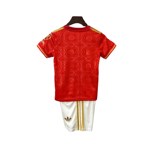 Completo Bambino - Bayern Monaco 25/26 Edizione di 125° Anniversario - Rosso