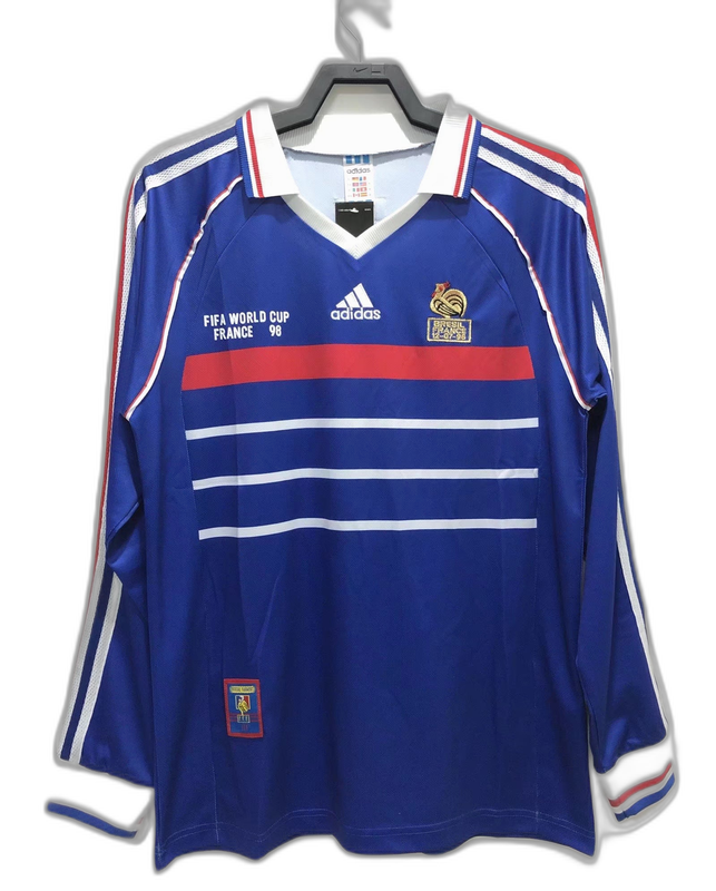 Maglia Francia 1998 I Home - Versione Retrò Manica Lunga