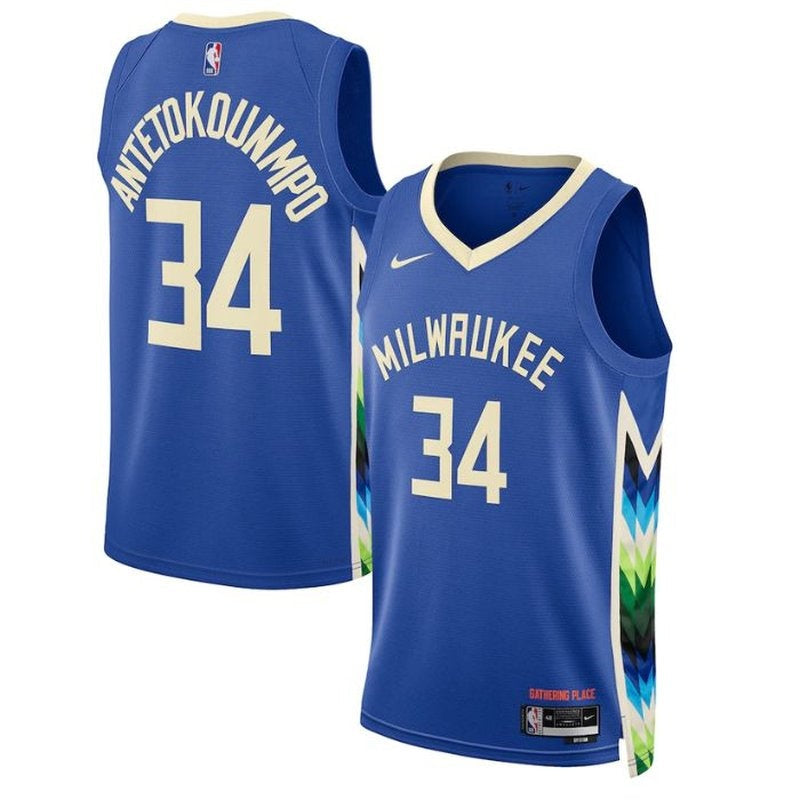 Maglia NBA Giannis Antetokounmpo - Milwaukee Bucks - 2023 - Edizione Città - Retrò