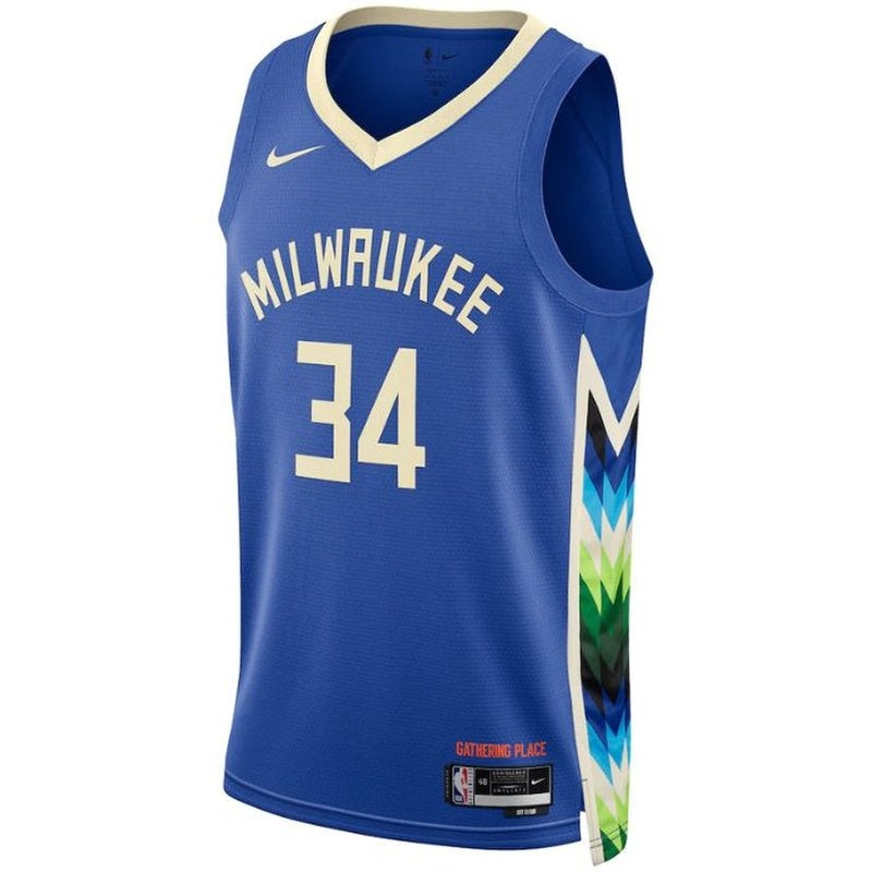 Maglia NBA Giannis Antetokounmpo - Milwaukee Bucks - 2023 - Edizione Città - Retrò