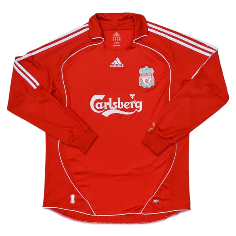 Camisa Liverpool I 2006/07 Manga Longa