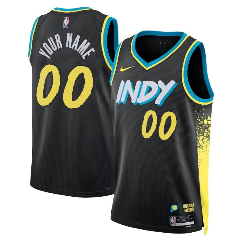 Maglia NBA - Indiana Pacers - 23/24 - Nero - Edizione Città