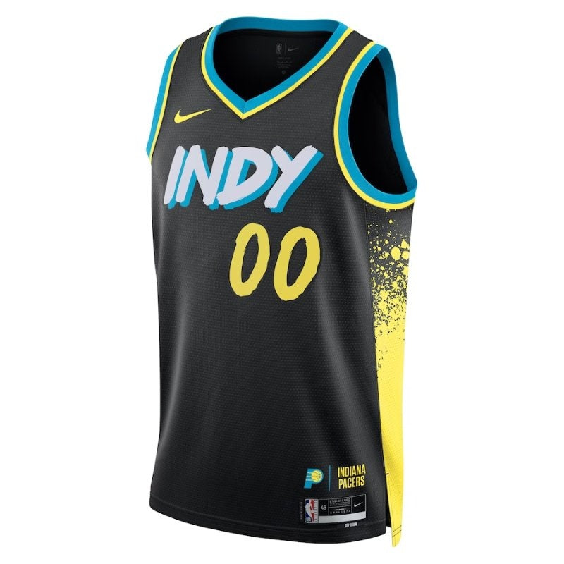 Maglia NBA - Indiana Pacers - 23/24 - Nero - Edizione Città