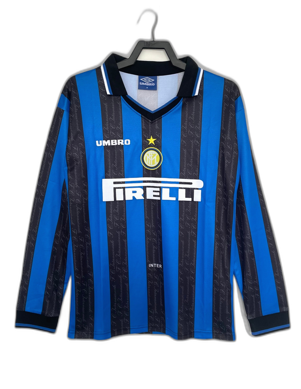 Maglia Inter Milano 97/98 I Home - Versione Retrò Manica Lunga