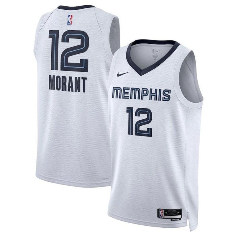 Maglia NBA Ja Morant - Memphis Grizzlies - 2023 - Edizione Associazione - Bianco