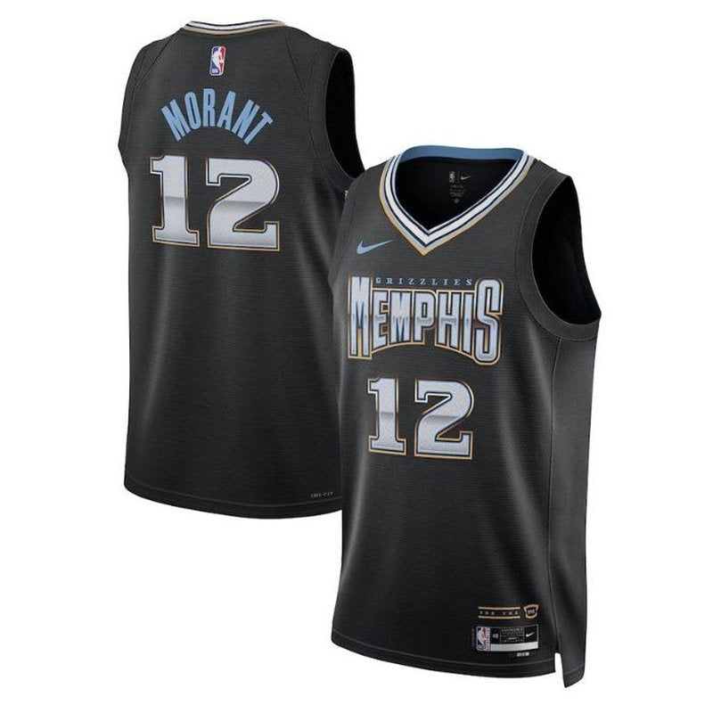 Maglia NBA Ja Morant - Memphis Grizzlies - 2023 - Edizione Città - Nero
