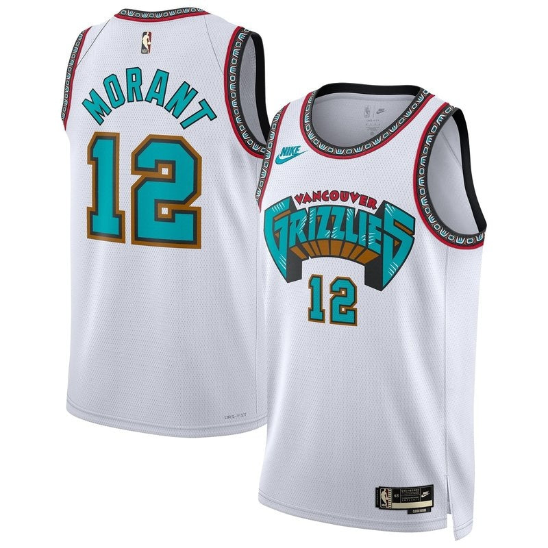 Maglia NBA Ja Morant - Memphis Grizzlies - 2024/25 - Bianco - Edizione Classica