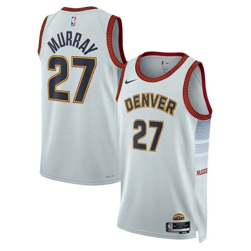 Maglia NBA Jamal Murray - Denver Nuggets - 2023 - Edizione Città - Argento