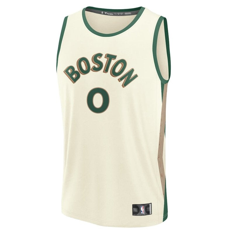 Maglia NBA Jayson Tatum - Boston Celtics - Fanatics Branded 23/24 Fast Break - Bianco - Edizione Città