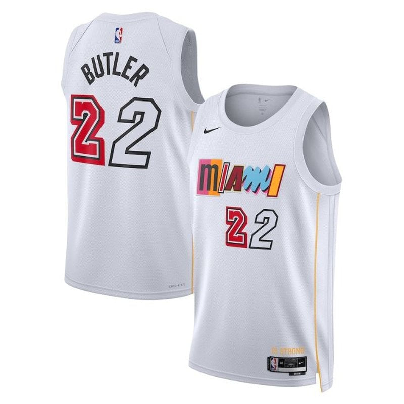 Maglia NBA Jimmy Butler - Miami Heat - 2023 - Edizione Città - Bianco