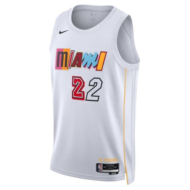 Maglia NBA Jimmy Butler - Miami Heat - 2023 - Edizione Città - Bianco