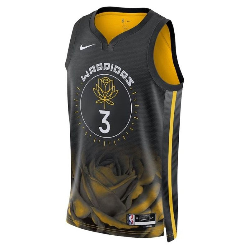 Maglia NBA Jordan Poole - Golden State Warriors - 2023 - Edizione Città - Nero