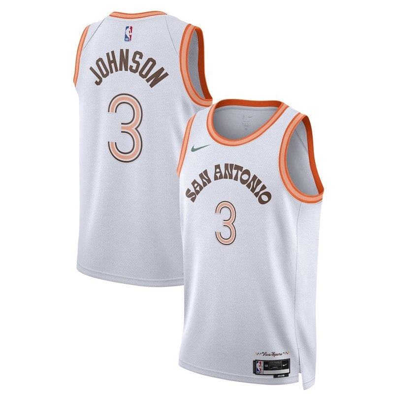 Maglia NBA Keldon Johnson - San Antonio Spurs - 23/24 - Bianco - Edizione Città