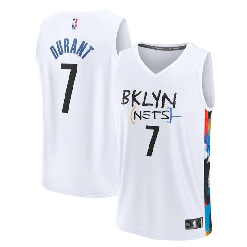 Maglia NBA Kevin Durant - Brooklyn Nets - 2023 Fastbreak - Edizione Città - Bianco