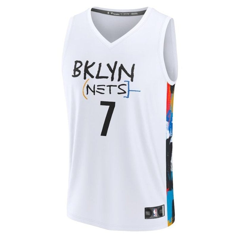 Maglia NBA Kevin Durant - Brooklyn Nets - 2023 Fastbreak - Edizione Città - Bianco