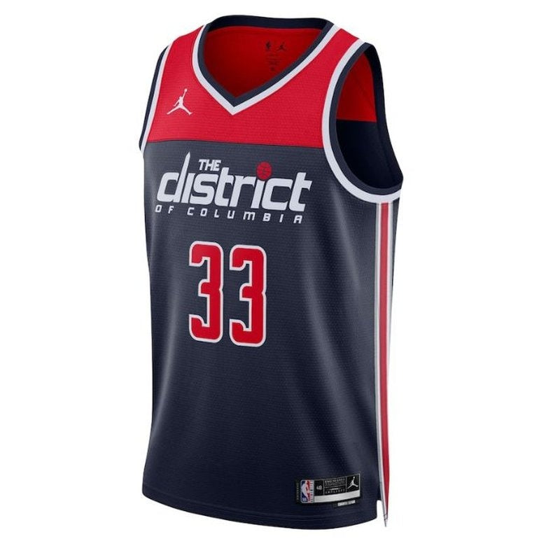Maglia NBA Kyle Kuzma - Washington Wizards - 2023 Edizione di Impatto - Blu Marino