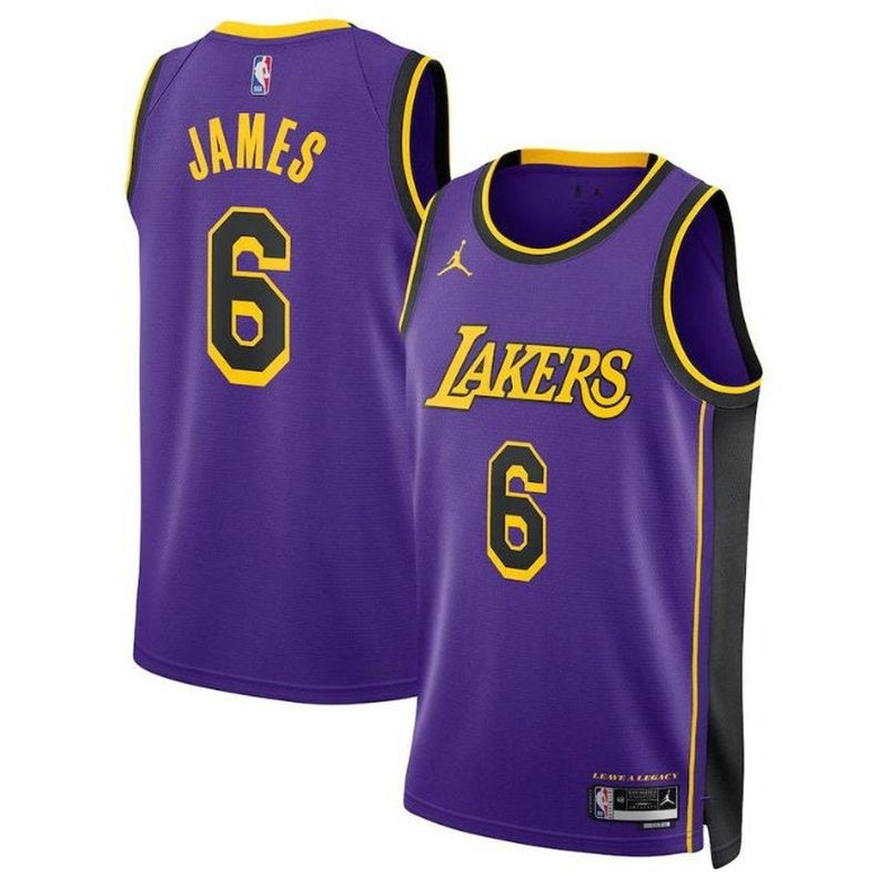 Maglia NBA LeBron James - Los Angeles Lakers - 2023 Edizione di Impatto - Viola
