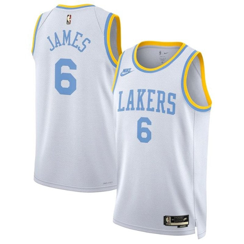 Maglia NBA LeBron James - Los Angeles Lakers - 2023 Bianco - Edizione Classica