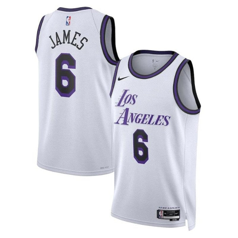 Maglia NBA LeBron James - Los Angeles Lakers - 2023 - Edizione Città - Bianco