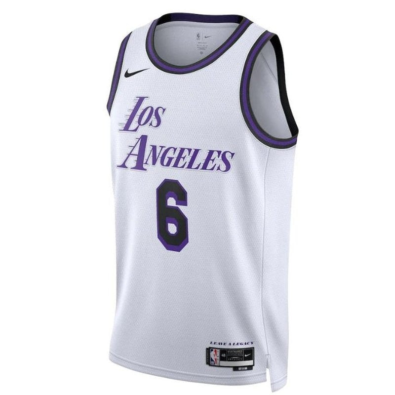 Maglia NBA LeBron James - Los Angeles Lakers - 2023 - Edizione Città - Bianco