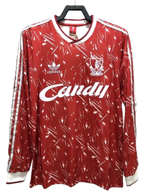 Maglia Liverpool 89/91 I Home - Versione Retrò Manica Lunga