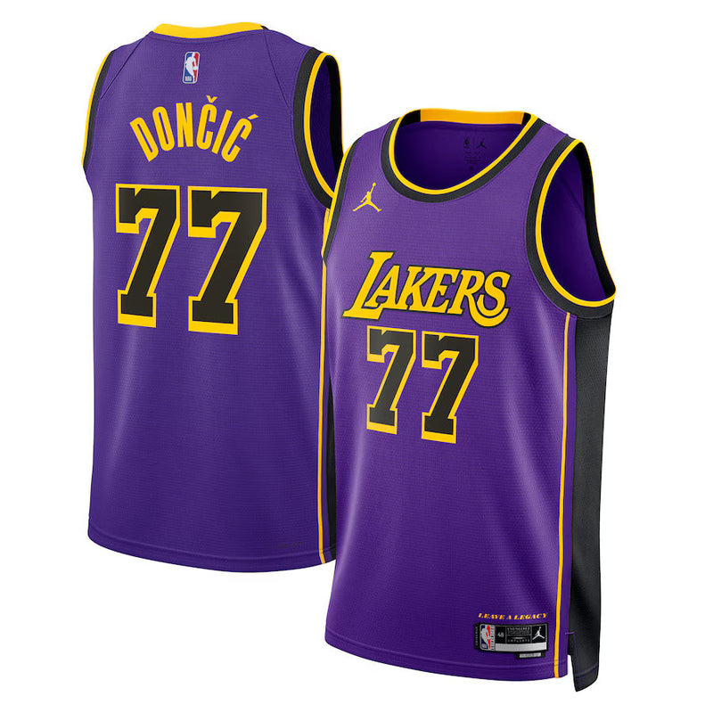 Maglia NBA Luka Dončić - Los Angeles Lakers - Edizione di Impatto 2024 - Viola - Unisex