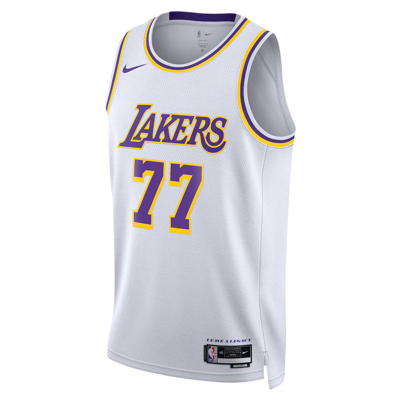Maglia NBA Luka Dončić - Los Angeles Lakers - Edizione Associazione 2024 - Bianco - Unisex