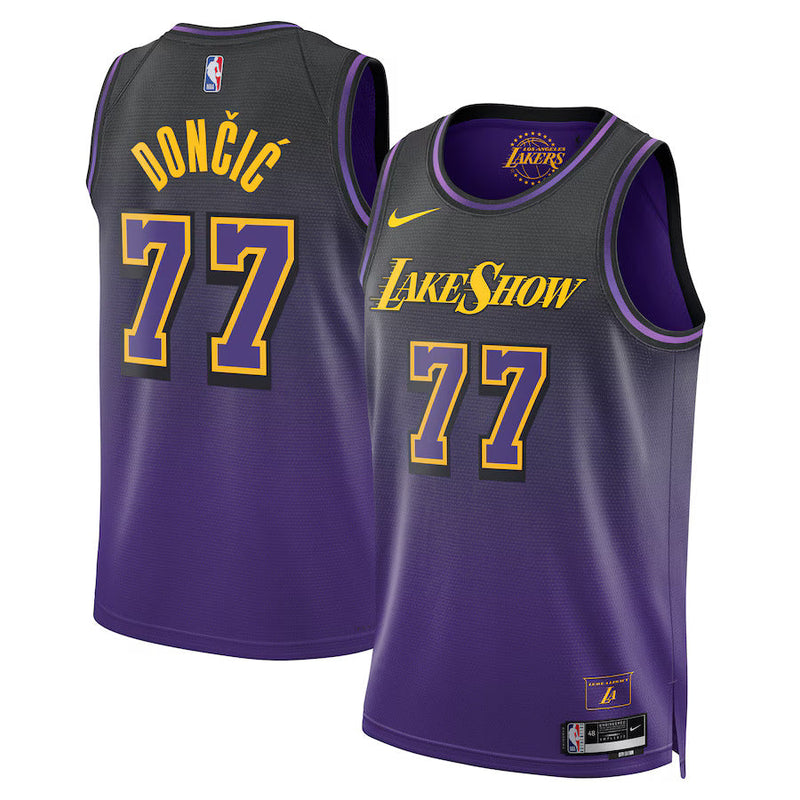 Maglia NBA Luka Dončić - Los Angeles Lakers - Edizione Città 2024 - Viola - Unisex