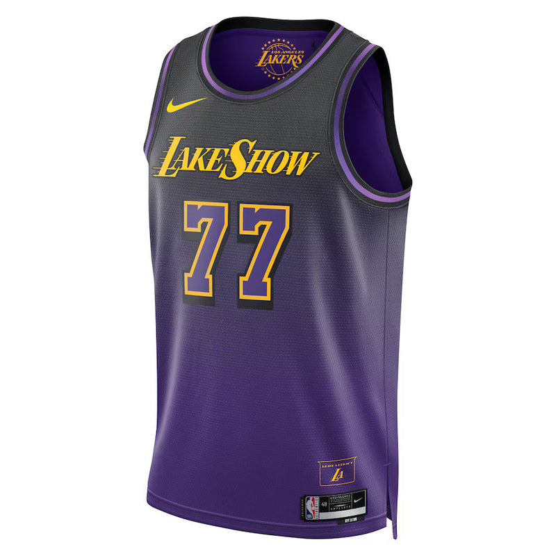 Maglia NBA Luka Dončić - Los Angeles Lakers - Edizione Città 2024 - Viola - Unisex