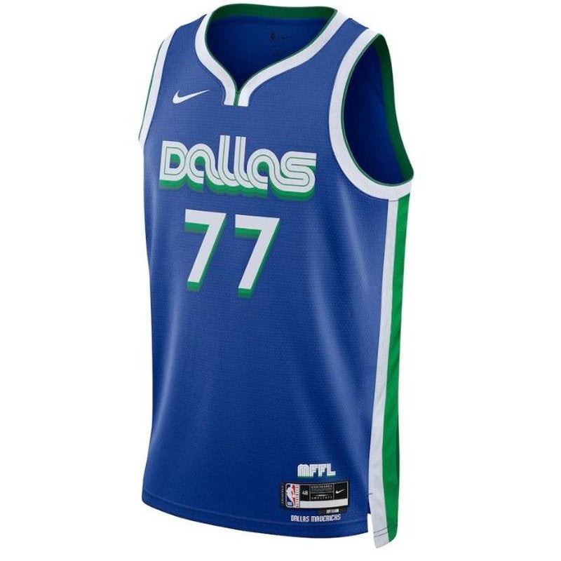 Maglia NBA Luka Dončić - Dallas Mavericks - 2023 - Edizione Città - Blu